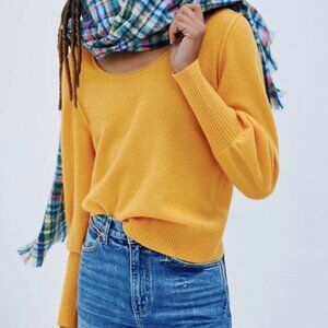 [Anthropologie] Maeve Bedford 100% Cashmere Scoop Neck Sweater XL